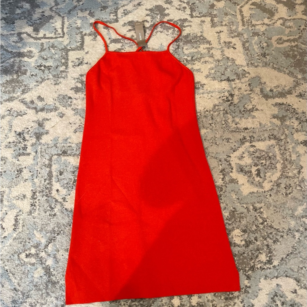 J Crew knit cross back mini dress S